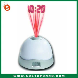 Model Number:none Color:Silver & white Form:Single Face Type:Alarm Clocks Display Type:Digital Screen Type:LEDLED Shape:Circular Diameter:65 Width:100 Motivity Type:Digital Style:Europe Feature:LUMINOVA Brand Name:None Function:Projection Nice design, it's a great decoration for room or a beautiful gift for friends. Specification: Size: 38cm / 15inch Color: Silver & White Power Supply: 3x AAA battery (not included) Size: 9.5x6.5cm / 3.8x2.5inch Press the top of the clock, the time will be projected up to the ceiling 2-3 meters high above for ahout 10 seconds. 3* AAA batteries(not included) Net weight: 106g Package Includes: 1 * Projection Colorful Clock