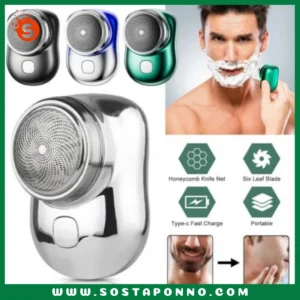 Mini Pocket Razor: Small in size and light in weight, it is especially convenient to carry around. The body is made of aluminum alloy, which is non-slip, durable and comfortable to touch. Suitable for home, in car, office, air travel, business trip, outdoor camping, etc. Professional shaving design: 6-blade sharp knife net, 15-blade sharp stainless steel turbo rotating blade, dedicated to hard beard, 0.1mm thin stainless steel foil, double-ring 3D curved knife net, ergonomic design, fits the shaving area, and handles it easily , increase the amount of shaving, the surface of the floating arc is smooth and fits the skin, and the hair is removed from the root. Easy to handle wet and dry: IPX7 level waterproof, support whole body cleaning. Immersive waterproof performance, no longer have to worry about not washing clean, wet and dry, very hygienic.