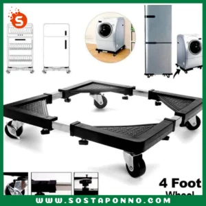 Multifunction Movable Washing Machine Base Fridge Stand 2