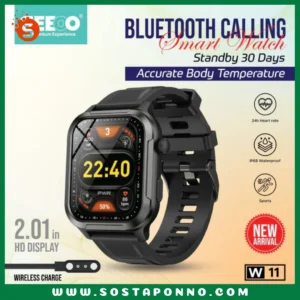 Geeoo Bluetooth Calling IP68 Waterproof Smartwatch IFR-553 Technical Parameter: Display screen: 2.01-inch screen Chipset :           Realtek8763EWE Resolution:      240*296 Medium frame material: zinc alloy Wrist strap material:     Silicone Bluetooth version:        BLE5.2 Battery capacity: 300 300mAh System compatibility:   Android 9.0 or iOS 9.0 or above, and supports Bluetooth 4.0