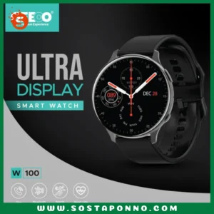 Geeoo Multi-functional Smart Watch W100 IFR-65 1. Number of Dots: 240RGBx240 2. Battery Capacity: 250mAh 3. LCD: 1.3 inch 4. Charging Mode: Clip Charge 5. BT Call, BT Camera, Music, Heart Rate