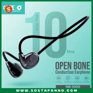 Geeoo Open Ear Air Conduction Earphone IFR-08 1. Talk Time: 10h 2. Standby Time: 75h 3. Bluetooth Version: V5.2 4. Battery Capacity: 75mAh 5. Comfortable to wear
