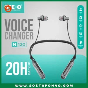 Geeoo Voice Changer Neckband Professional Bass ENC Function N120 IFR-0P3 1. Bluetooth Version: V5.3 2. Play Time: 20h 3. ENC Function & Waterproof 4. Speaker Diameter: 10mm