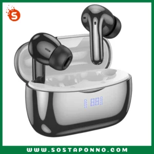 Hoco EQ16 ANC+ENC TWS Wireless Bluetooth Earbuds IFR-054 Escape the noise and elevate your audio experience with the Hoco EQ16 ANC TWS Earbuds. These feature-packed earbuds boast active noise cancellation (ANC) technology, superior sound quality, and a comfortable, stylish design, making them the perfect companion for music lovers, commuters, and anyone who craves crystal-clear audio on the go Unleash Powerful Sound: The Hoco EQ16 boasts a 13mm speaker unit, delivering rich and clear audio that brings your music, movies, and calls to life. Furthermore, with a frequency response of 20-20000 Hz, the earbuds capture the full spectrum of sound, ensuring you hear every detail. Silence the World Around You: The star feature of the Hoco EQ16 is its active noise cancellation (ANC) technology. This intelligent system effectively detects and eliminates ambient noise, allowing you to focus on your audio without distractions. Additionally, ENC (environmental noise cancellation) reduces background noise during calls, ensuring clear communication even in noisy environments. Long-Lasting Performance: Don't let low battery notifications disrupt your listening experience. The Hoco EQ16 offers a convenient charging case with a 320mAh battery, providing up to 7 hours of playtime on a single charge (at 80% volume). What’s more, the earbuds themselves boast a 40mAh battery each, offering an additional charge. The included LED display on the charging case lets you easily monitor your remaining battery life. Effortless Connectivity and Smart Features: The Hoco EQ16 features Bluetooth 5.3 technology for a stable and reliable wireless connection. In addition, it supports multipoint connections, allowing you to seamlessly switch between two devices. Voice assistant activation, leader-follower switching, song control, and automatic play/pause functionality ensure a user-friendly listening experience. Stylish Design and Comfortable Fit: The Hoco EQ16 isn’t just about performance; it’s also about aesthetics. The charging case features an eye-catching electroplating gradient color design, while the earbuds themselves are compact and lightweight for a comfortable fit.