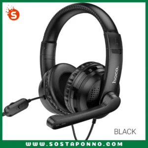 Hoco W103 Gaming Headphone IFR-0UT6 Model: Hoco W103 Speaker: 40mm. Interface: 3.5 plugs. Omnidirectional microphone, Φ6.0*2.2mm. Sizes: 188*180*90mm Headphone cable length: 1.2 m. Warranty: 7 Days Warranty Specifications: Speaker: 40mm. This indicates the size of the speaker drivers. Larger drivers generally contribute to better bass response and overall sound quality. Interface: 3.5mm plugs: The headset comes with a 3.5mm connector, making it compatible with a variety of devices, such as PCs, laptops, and smartphones. Microphone: Omnidirectional microphone, Φ6.0*2.2mm - An omnidirectional microphone is designed to capture sound from all directions, making it suitable for clear voice communication during gaming. Sizes: 188*180*90mm. This provides the dimensions of the headset, indicating its overall size. It's important to consider the size for comfort during extended gaming sessions. Headphone cable length: 1.2 m. The cable length may affect your freedom of movement, especially if you're connecting it to a device that's not right in front of you. Weight: 184g. A lightweight design is generally favorable for comfort during long gaming sessions. Wire control: volume adjustment, microphone switch—Having controls on the wire for adjusting volume and toggling the microphone is convenient during gameplay.