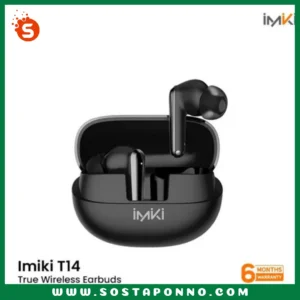 Imiki T14 ANC TWS Bluetooth Earbuds IFR-432 Bluetooth 5.3 Quick Connect 6 mics with ANC and ENC supported 500mAh Big Battery Patented Rotation Shaft Built-in Voice assistant Low latency 60mS 6 Months Brand Warranty