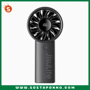 JisuLife Handheld Fan Life4 (3600mAh)  IFR-97 BRAND : JISULIFE Size: 1.65"D x 3.27"W x 6.81"H Color: White, Dark gray, Pink Weight: 225g Product material: ABS material Wind speed: 5 gears Battery capacity: 3600mAh Battery life: 2.5-13h/3.5-17.5h Charging time: 2.5-3.5h/3-4h Outstanding Wind Power: The combination of enhanced fan blades and optimized airflow delivers a superior cooling experience. Powerful brushless DC motor speeds up to 5000RP. 5-speed Strong Wind: Natural and strong breezes for any temperature need, easily adjustable. Powerful Battery Life: 5000 mAh as promised, 24 hours of continuous cooling. Digital Display Technology: A front-facing smart digital LED display providing speed and battery information makes you more confident and comfortable on the go. Lightweight & Easy Carrying: 7.9-ounce compact size easily fits in your bag or is carried with a stylish lanyard for on-the-go use.