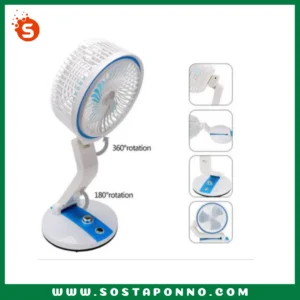 USB Rechargeable Folding Fan with LED Light ATP0017 2