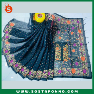 কাপল সেট (শাড়ি এবং পাঞ্জাবি) বিবরণ: এই কাপল সেট(শাড়ি এবং পাঞ্জাবি) বিশেষভাবে ডিজাইন করা হয়েছে, যা আপনার এবং আপনার প্রিয়জনের পোশাকের মধ্যে একটি ঐক্যপূর্ণ সৌন্দর্য যোগ করবে। পারিবারিক অনুষ্ঠান, বিশেষ দিন বা উৎসব—যেকোনো আয়োজনে আপনি এবং আপনার সঙ্গী এই সেটটি পরে হয়ে উঠবেন নজরকাড়া। এই সেটটিতে রয়েছে একটি ধুপিয়ান সিল্কের শাড়ি এবং ধুপিয়ান কটনের পাঞ্জাবি, যা স্টাইল এবং মানের সমন্বয় ঘটিয়েছে, এবং দীর্ঘ সময় ধরে আরাম প্রদান করবে। বৈশিষ্ট্য: শাড়ি: এই ধুপিয়ান সিল্ক শাড়িটি তার দীর্ঘ ১২ হাত দৈর্ঘ্যের জন্য বিশেষভাবে প্রশংসিত। এতে স্কিনপ্রিন্টের কাজ করা হয়েছে, যা শাড়িটিকে আরও চিত্তাকর্ষক করে তোলে এবং যেকোনো অনুষ্ঠানে পরার জন্য একদম পারফেক্ট। পাঞ্জাবি: পুরুষদের জন্য আরামদায়ক এবং স্টাইলিশ ধুপিয়ান কটনের পাঞ্জাবি, যা পোশাকে এনে দেয় বিশুদ্ধ বাঙালি ঐতিহ্যের ছোঁয়া। এটি ধুপিয়ান কটনের হওয়ায় দীর্ঘক্ষণ পরলেও বেশ আরামদায়ক অনুভূতি দেবে। কালার গ্যারান্টি: কাপড়ের মানের প্রতি আমাদের সম্পূর্ণ প্রতিশ্রুতি রয়েছে, তাই এই সেটের রঙ থাকবে উজ্জ্বল এবং অক্ষয়। বারবার ধোওয়ার পরেও রঙ থাকবে প্রায় নতুনের মতো। এই কাপল সেটটি আপনাকে এবং আপনার সঙ্গীকে দিবে এক অনন্য বৈচিত্র্যময় এবং স্টাইলিশ লুক। বিশেষ মুহূর্তগুলোকে আরও সুন্দর ও স্মরণীয় করে তুলতে এখনই অর্ডার করুন এই এক্সক্লুসিভ কাপল সেটটি। বিশেষ উল্লেখ: এই শাড়ি ও পাঞ্জাবির সেটটি বাঙালি ঐতিহ্যের এক অসাধারণ মেলবন্ধন। আপনার জীবনের বিশেষ দিনগুলোতে এটি হয়ে উঠতে পারে আপনার স্টাইলের এক অনন্য সংযোজন।