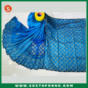 কাপল সেট (শাড়ি এবং পাঞ্জাবি) বিবরণ: এই কাপল সেট(শাড়ি এবং পাঞ্জাবি) বিশেষভাবে ডিজাইন করা হয়েছে, যা আপনার এবং আপনার প্রিয়জনের পোশাকের মধ্যে একটি ঐক্যপূর্ণ সৌন্দর্য যোগ করবে। পারিবারিক অনুষ্ঠান, বিশেষ দিন বা উৎসব—যেকোনো আয়োজনে আপনি এবং আপনার সঙ্গী এই সেটটি পরে হয়ে উঠবেন নজরকাড়া। এই সেটটিতে রয়েছে একটি ধুপিয়ান সিল্কের শাড়ি এবং ধুপিয়ান কটনের পাঞ্জাবি, যা স্টাইল এবং মানের সমন্বয় ঘটিয়েছে, এবং দীর্ঘ সময় ধরে আরাম প্রদান করবে। বৈশিষ্ট্য: শাড়ি: এই ধুপিয়ান সিল্ক শাড়িটি তার দীর্ঘ ১২ হাত দৈর্ঘ্যের জন্য বিশেষভাবে প্রশংসিত। এতে স্কিনপ্রিন্টের কাজ করা হয়েছে, যা শাড়িটিকে আরও চিত্তাকর্ষক করে তোলে এবং যেকোনো অনুষ্ঠানে পরার জন্য একদম পারফেক্ট। পাঞ্জাবি: পুরুষদের জন্য আরামদায়ক এবং স্টাইলিশ ধুপিয়ান কটনের পাঞ্জাবি, যা পোশাকে এনে দেয় বিশুদ্ধ বাঙালি ঐতিহ্যের ছোঁয়া। এটি ধুপিয়ান কটনের হওয়ায় দীর্ঘক্ষণ পরলেও বেশ আরামদায়ক অনুভূতি দেবে। কালার গ্যারান্টি: কাপড়ের মানের প্রতি আমাদের সম্পূর্ণ প্রতিশ্রুতি রয়েছে, তাই এই সেটের রঙ থাকবে উজ্জ্বল এবং অক্ষয়। বারবার ধোওয়ার পরেও রঙ থাকবে প্রায় নতুনের মতো। এই কাপল সেটটি আপনাকে এবং আপনার সঙ্গীকে দিবে এক অনন্য বৈচিত্র্যময় এবং স্টাইলিশ লুক। বিশেষ মুহূর্তগুলোকে আরও সুন্দর ও স্মরণীয় করে তুলতে এখনই অর্ডার করুন এই এক্সক্লুসিভ কাপল সেটটি। বিশেষ উল্লেখ: এই শাড়ি ও পাঞ্জাবির সেটটি বাঙালি ঐতিহ্যের এক অসাধারণ মেলবন্ধন। আপনার জীবনের বিশেষ দিনগুলোতে এটি হয়ে উঠতে পারে আপনার স্টাইলের এক অনন্য সংযোজন।