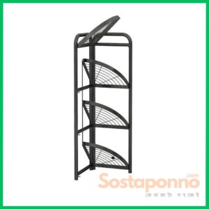 4 layer foldable corner shelves