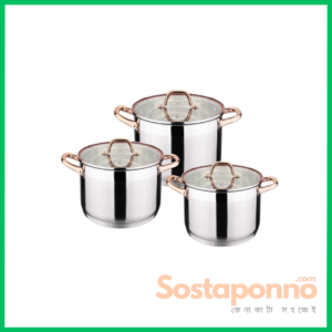 Kaisa Villa Stainless Steel 6pcs Cookware Set -KV-6627